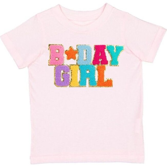 Sweet Wink Birthday Girl Patch T-Shirt size 5-6 - Picture 2 of 5